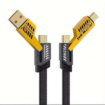 Mecha K-87 4 In 1 Multi Usb Pd Charging Cable 27W & 65W (Type-C To C, C To Lightning, Usb To C, Usb To Lightning)