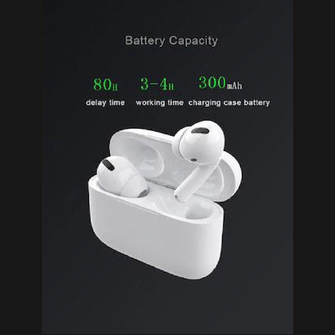 AirPods A3 Pro In-Ear Active Noise Cancellation Truly Wireless Earbuds With Charging Case